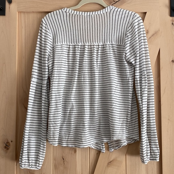 LUCKY BRAND bubble sleeve gauzy button down too CUTE! (MED) - Picture 5 of 13